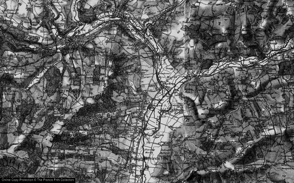 Old Map of Rye Park, 1896 in 1896