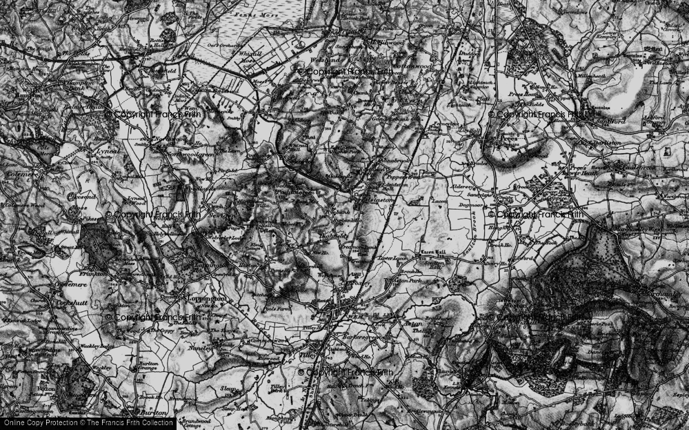 Old Map of Ryebank, 1897 in 1897
