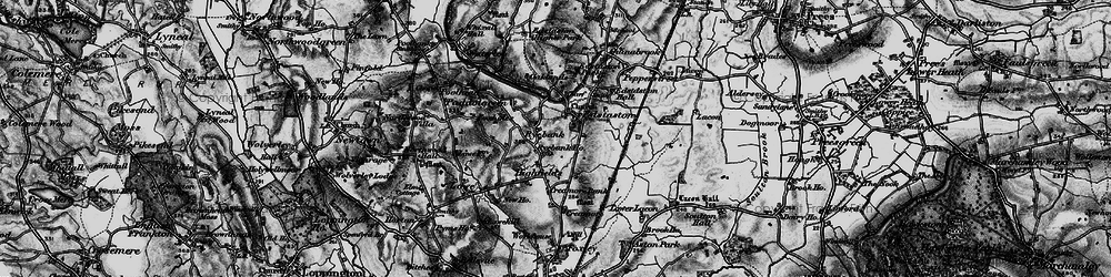 Old map of Ryebank in 1897