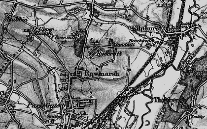 Old map of Ryecroft in 1896