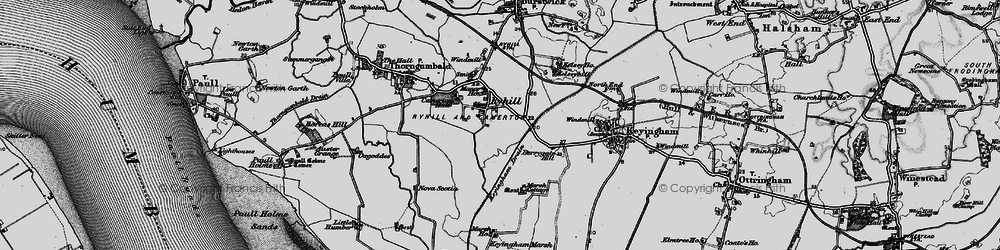 Old map of Ryehill in 1895