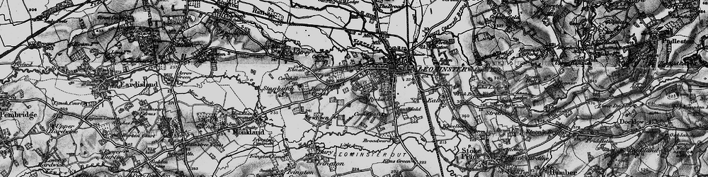 Old map of Ryelands in 1899