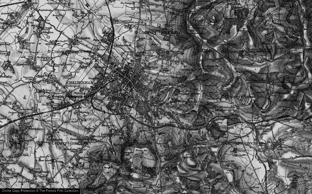 Old Map of Ryeworth, 1896 in 1896
