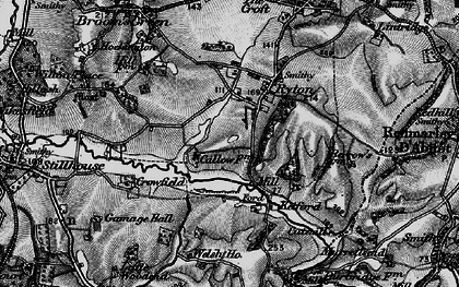 Old map of Ryton in 1896