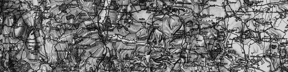 Old map of Ryton in 1896