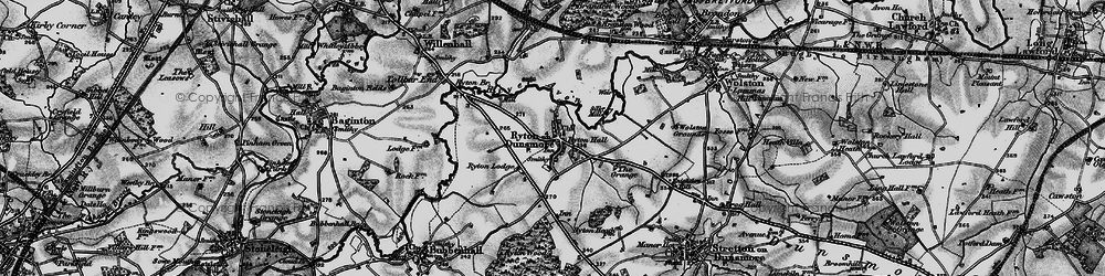 Old map of Ryton-on-Dunsmore in 1899