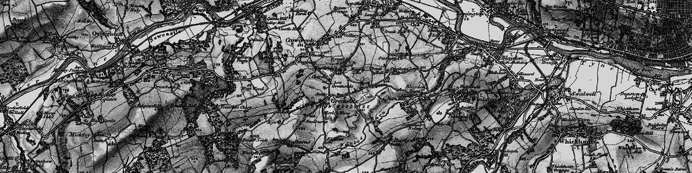 Old map of Ryton Woodside in 1898