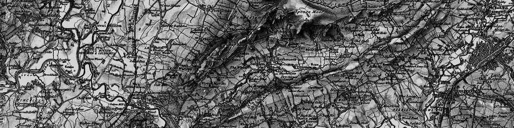 Old map of Sabden in 1898