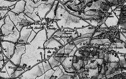 Old map of Sabine's Green in 1896
