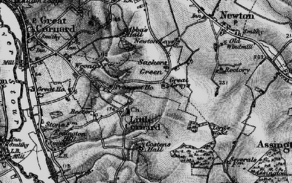 Old map of Sackers Green in 1895