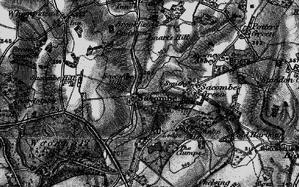 Old map of Sacombe in 1896