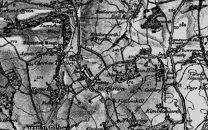 Old map of Barras Hill in 1898