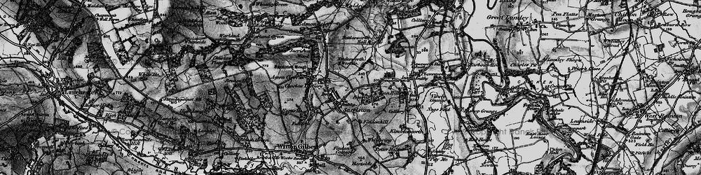 Old map of Barras Hill in 1898