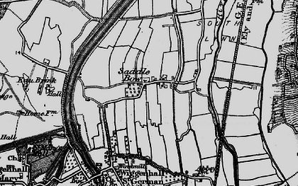 Old map of Saddle Bow in 1893