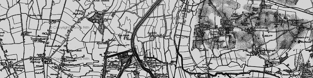 Old map of Saddle Bow in 1893