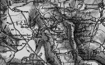 Old map of Saddle Street in 1898