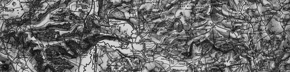 Old map of Saffron's Cross in 1898