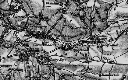Old map of Sageston in 1898