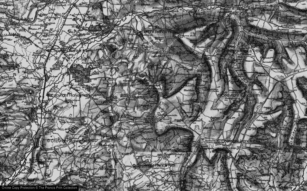 Old Map of Saint Hill, 1898 in 1898