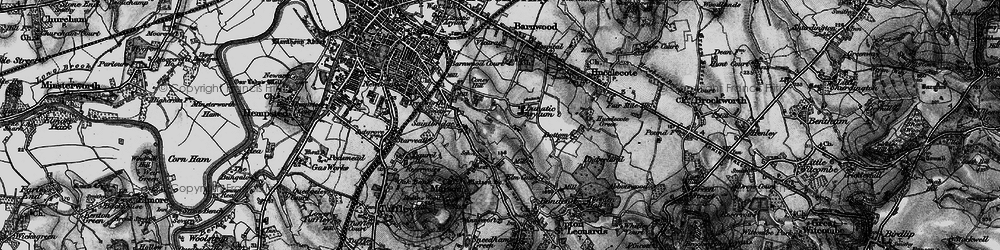 Old map of Saintbridge in 1896