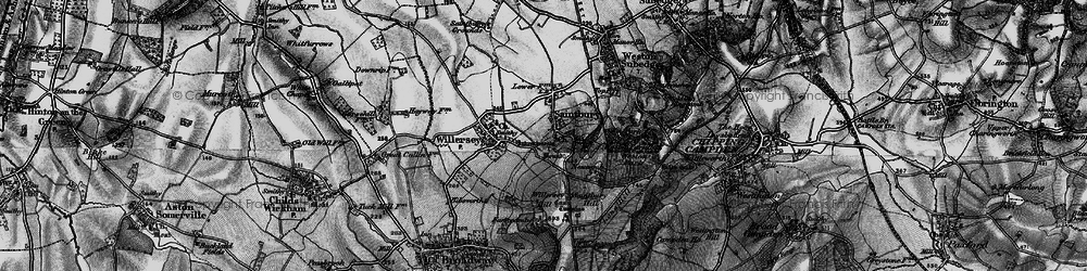 Old map of Weston Park in 1898
