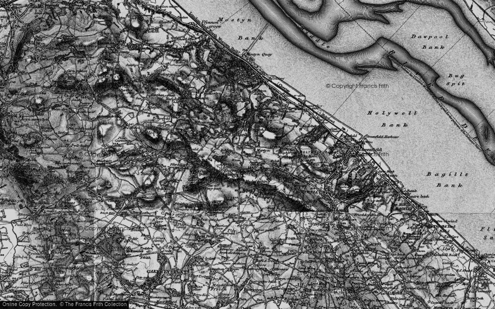 Old Map of Saith ffynnon, 1896 in 1896