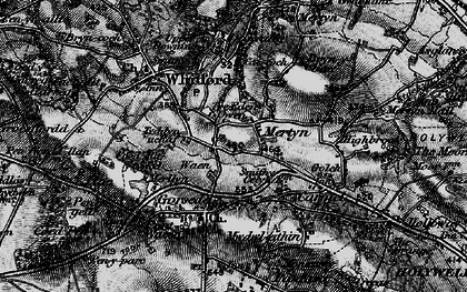 Old map of Saith ffynnon in 1896