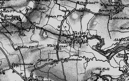 Old map of Salcott-cum-Virley in 1895