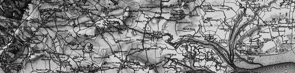 Old map of Salcott-cum-Virley in 1895