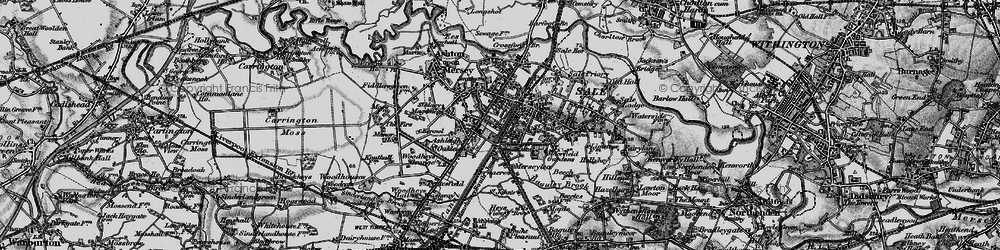 Old map of Sale in 1896