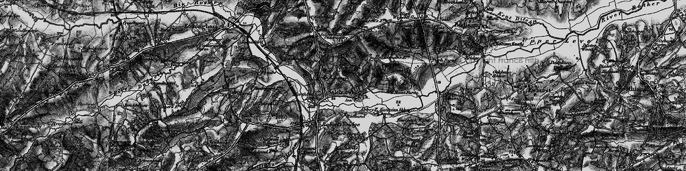 Old map of Salehurst in 1895