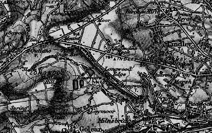 Old map of Salendine Nook in 1896