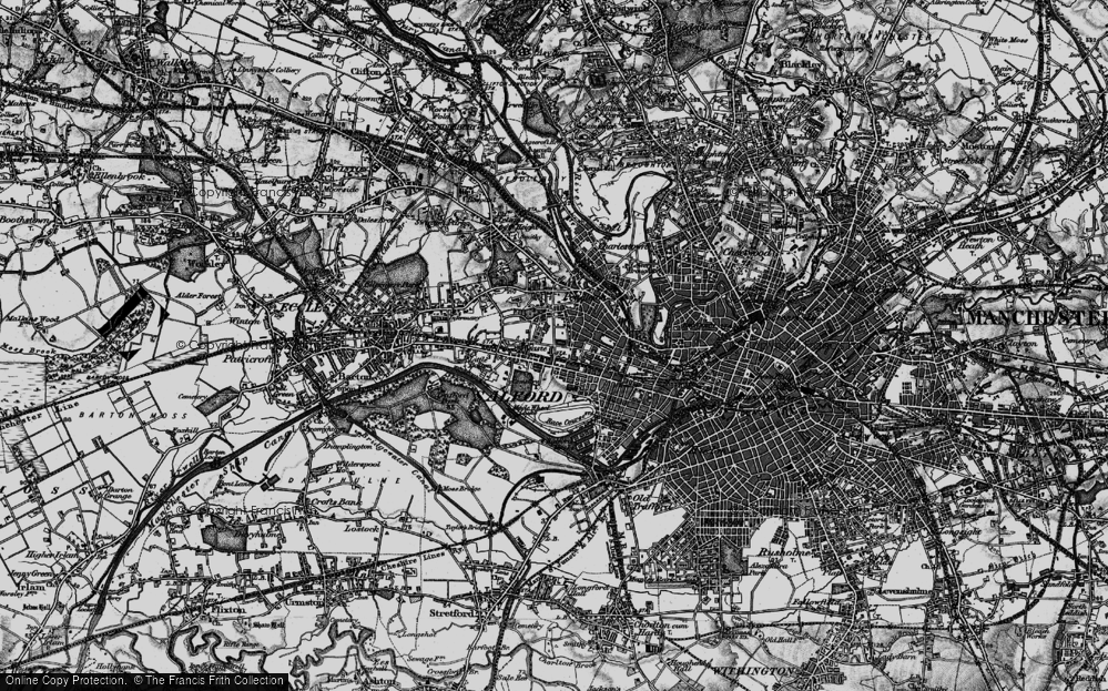 Old Map of Salford, 1896 in 1896