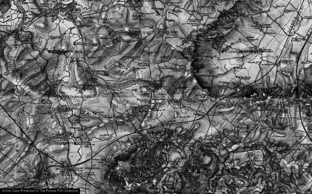 Old Map of Salford Ford, 1896 in 1896