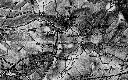 Old map of Salford Ford in 1896
