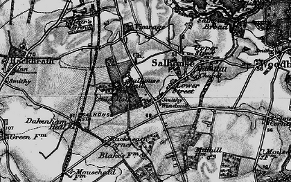 Old map of Salhouse in 1898