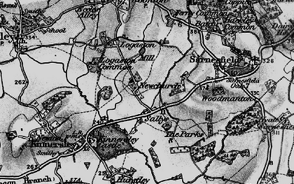 Old map of Sallys in 1898