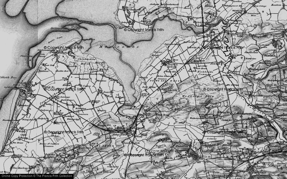 Old Map of Historic Map covering Whitehill in 1897