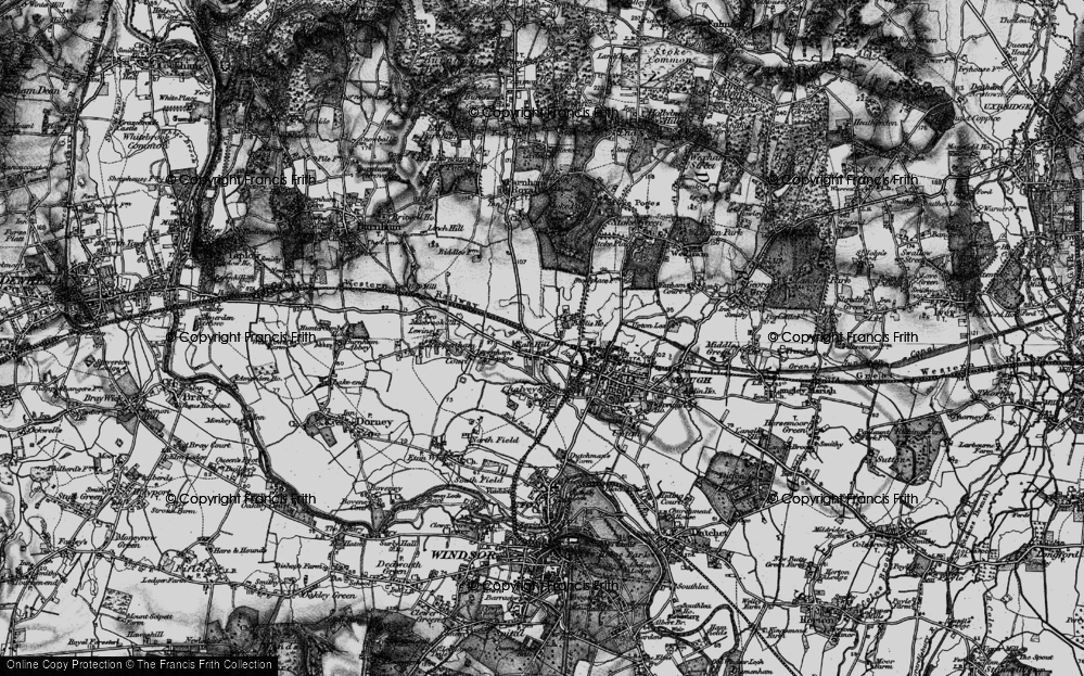 Old Map of Salt Hill, 1896 in 1896