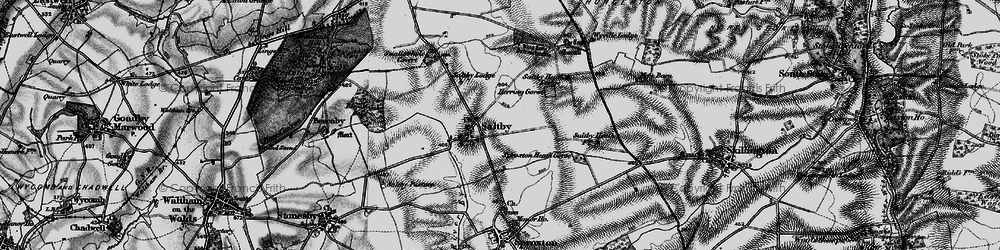 Old map of Saltby in 1899