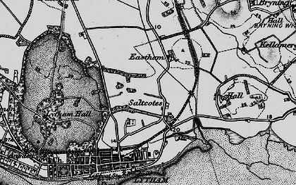 Old map of Saltcotes in 1896