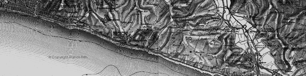 Old map of Saltdean in 1895
