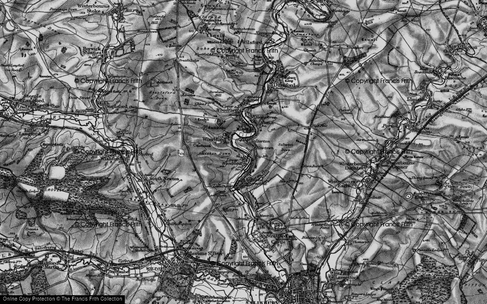 Old Map of Salterton, 1898 in 1898