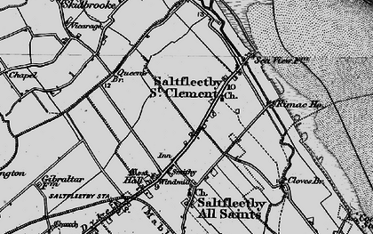 Old map of Saltfleetby St Clement in 1899