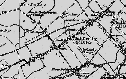 Old map of Saltfleetby St Peter in 1899