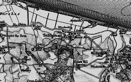 Old map of Salthouse in 1899