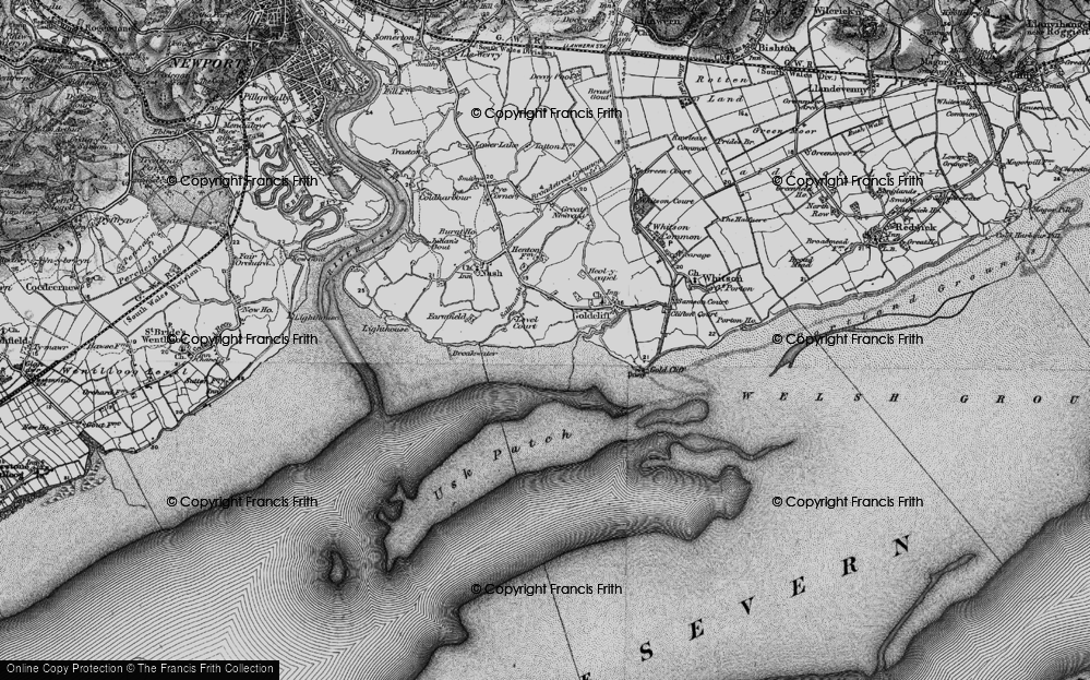 Old Map of Saltmarsh, 1898 in 1898