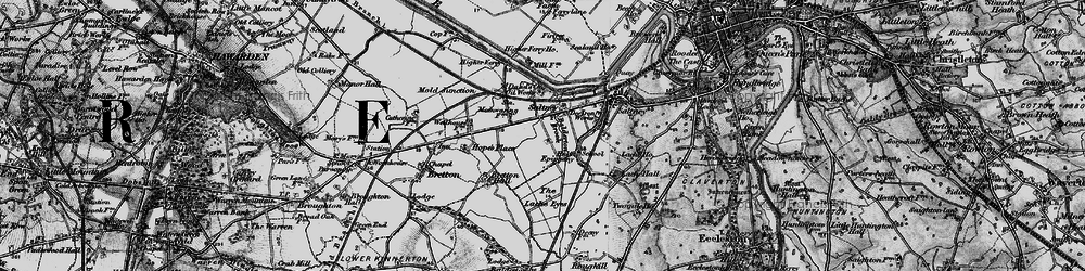 Old map of Saltney in 1897