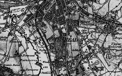 Old map of Saltwell in 1898