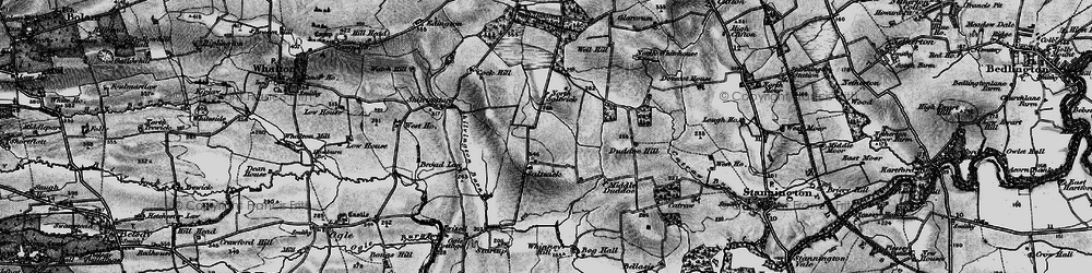 Old map of Broadlaw in 1897